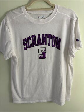 Champion University of Scranton Women’s White Tee L